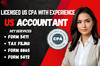 prepare and file form 5471 5472 8865 8858 8938 to irs