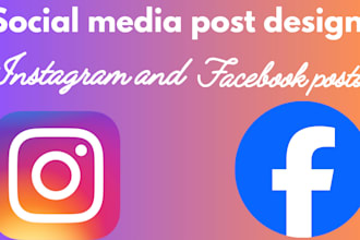 design facebook and instagram posts