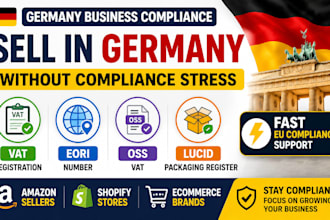 handle german vat registration, eori, oss and lucid for amazon shopify sellers