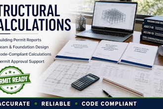 provide structural calculations report for building permit and permit approval