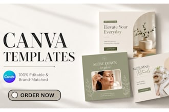 do editable canva social media template design or canva social media post design