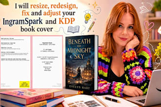 adjust and resize your book cover for ingramspark print ready