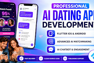 develop dating app, tinder, ios, android developer, flutter development