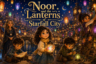 design a magical childrens book cover