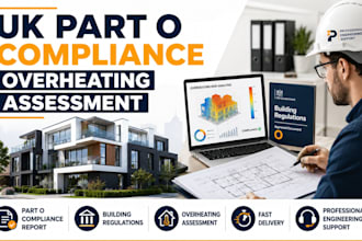 provide UK part o overheating assessment and compliance report