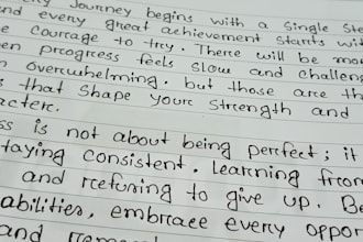 provide high quality custom handwriting and letter writing services