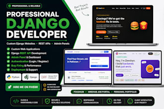 develop django rest API backend with python