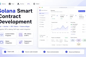 develop secure solana smart contracts using rust and anchor