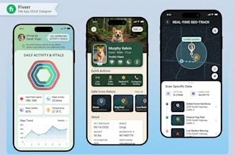 build a pet tracker app with gps health records and vet booking
