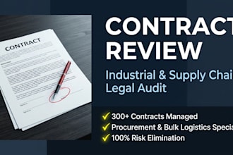 professionally review your industrial procurement and supply chain contracts