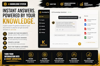 build a custom ai knowledge system that answers questions from your documents