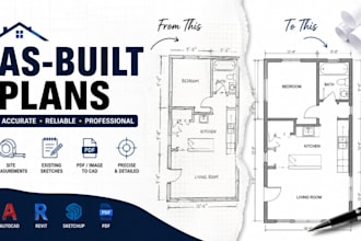 create as built plans from site measurements, existing condition drawings