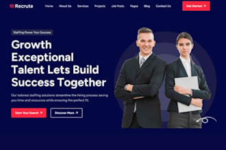 build squarespace recruitment agency website candidate sourcing staffing website