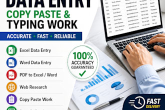 do accurate data entr excel data cleaning copy paste