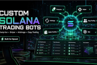 develop pump fun bot, solana trading bot , arbitrage bot