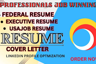 provide federal resume for dhs nih nasa, veteran, transitioning military resume