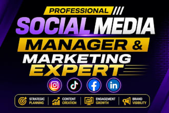 social media marketing manager social media content creator social media manager