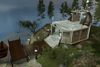 create 3d game levels, environments and game ready assets for your godot project