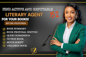 submit your book to active literary agent , query submission, book proposal