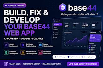 build, fix, and develop your base44 web app
