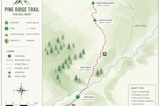design custom hiking maps for trails, parks, and nature reserves