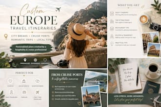 create a personalized europe travel itinerary with local tips