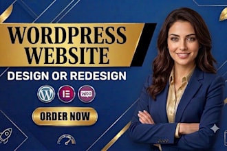 design, redesign ai wordpress website  with elementor pro
