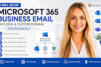 setup microsoft 365 business email outlook custom domain dkim setup dmarc