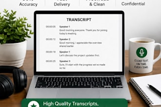 accurately transcribe audio and video into text