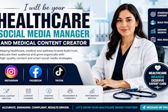 be your healthcare social media manager and medical content creator