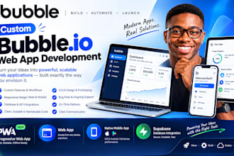 do bubble io website development, build bubble app, bubble mvp saas developer