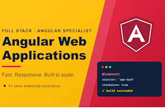 build a responsive angular web application with clean architecture