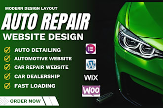 build auto repair website mechanic website car repair website automotive website
