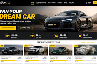 build raffle, competition, giveaway, sweepstakes and ticket website