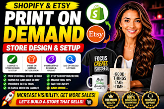 etsy shopify print on demand store printify printful print on demand etsy pod