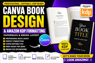 editable paperback canva ebook design canva book formatting amazon kdp layout