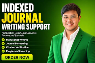 indexed journal writing, formatting and publication support for researchers