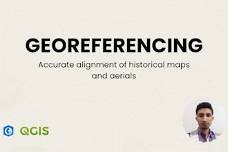 do georeferencing of maps using qgis, arcgis