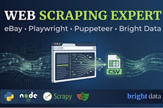do web scraping ebay scraper with playwright puppeteer bright data