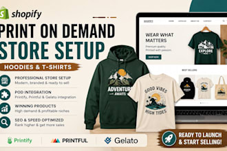 build a shopify print on demand store with printify printful