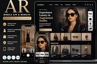 build a fashion ar mobile app or website with virtual try on features