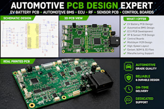 design ev battery pcb, automotive bms, ecu, rf, sensor pcb and control boards