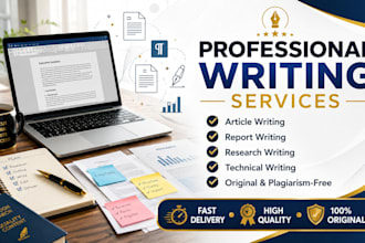write professional articles, reports, and technical content