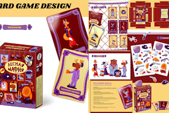 design custom board game card game card frame design card box tabletop card game