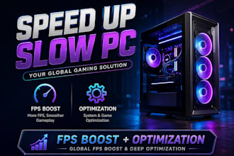 optimize your PC, boost fps and fix windows issues