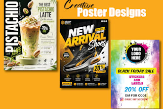 design a professional modern and attractive poster