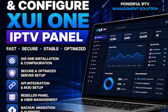 install and configure xui one iptv panel
