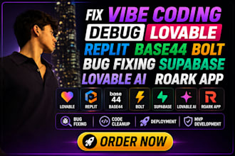 fix vibe coding debug lovable replit base44 bolt bug fixing supabase lovable ai