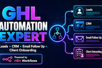 set up gohighlevel ghl automation for leads CRM follow up and onboarding