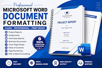 professionally format project reports in microsoft word